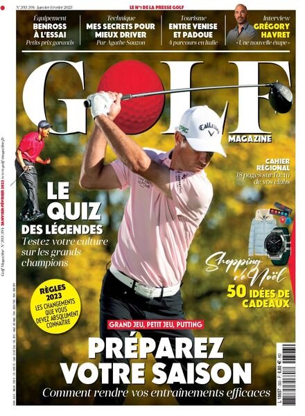 Golf Magazine France – decembre 2022 Cover