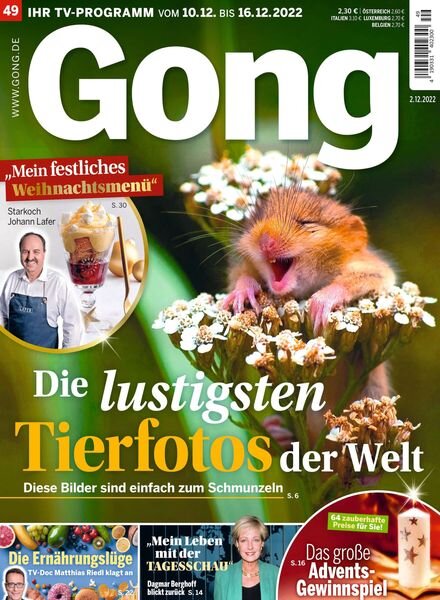 Gong – 2 Dezember 2022 Cover