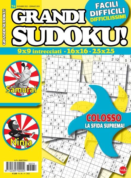 Grandi Sudoku – dicembre 2022 Cover