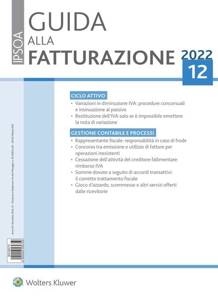 Guida alla Fatturazione – Dicembre 2022 Cover