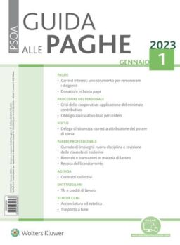 Guida alle paghe – Gennaio 2023