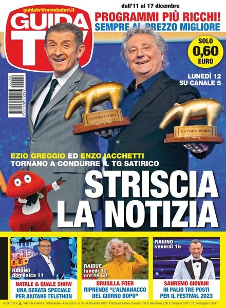 GuidaTV – 06 dicembre 2022 Cover