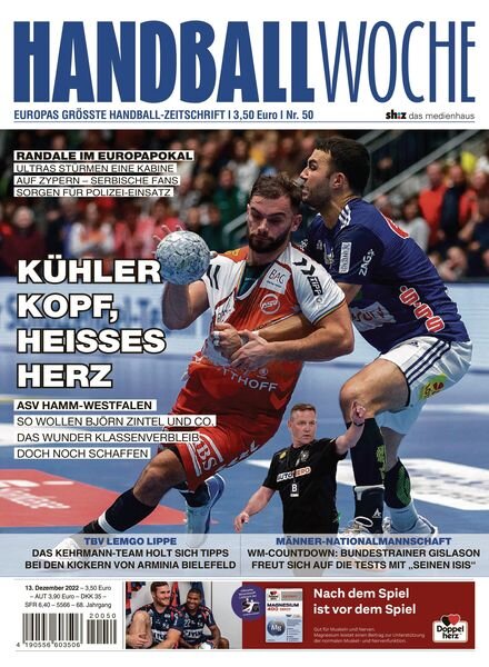 Handballwoche – 13 Dezember 2022 Cover