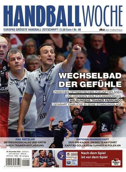 Handballwoche – 29 November 2022 Cover