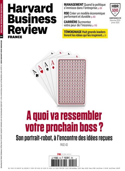 Harvard Business Review France – Decembre 2022 – Janvier 2023 Cover