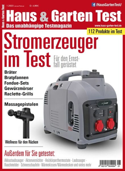 Haus & Garten Test – Dezember 2022 Cover