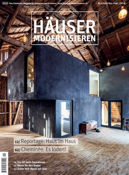 Hauser modernisieren – 01 Dezember 2022 Cover