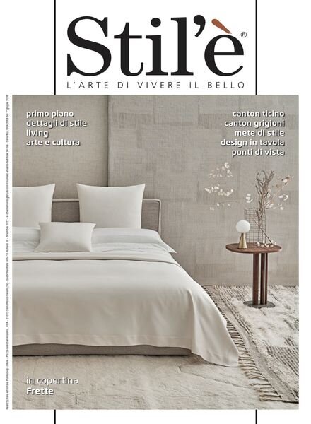Il Sole 24 Ore Stil’e – Dicembre 2022 Cover