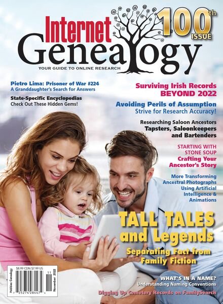 Internet Genealogy – October-November 2022 Cover