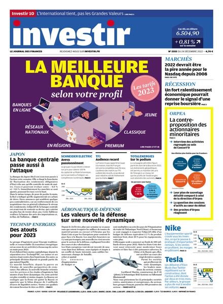 Investir – 24 Decembre 2022 Cover