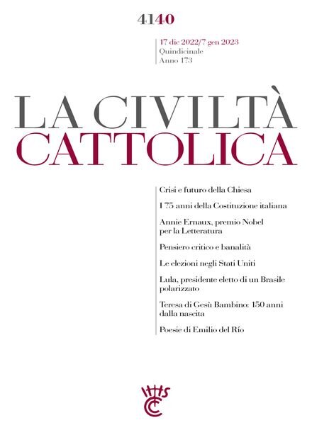 La Civilta Cattolica – 17 Dicembre 2022 Cover
