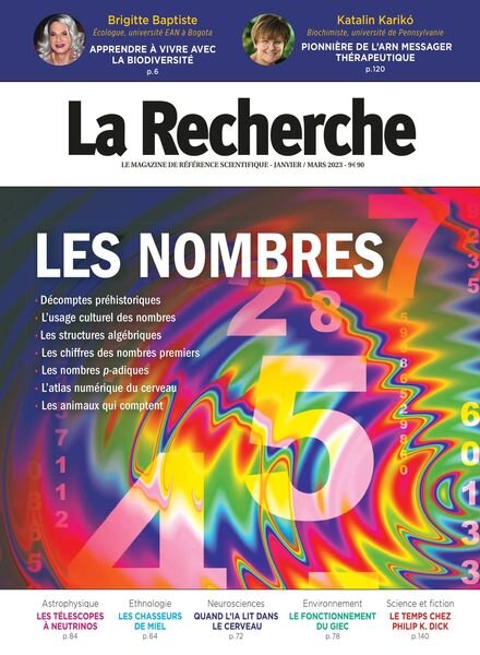 La Recherche – janvier 2023 Cover