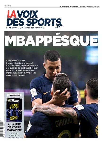 La Voix des Sports – 05 decembre 2022 Cover