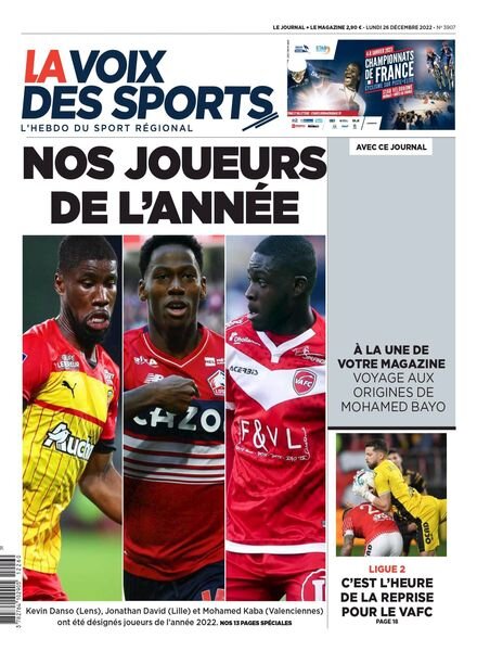 La Voix des Sports – 26 decembre 2022 Cover