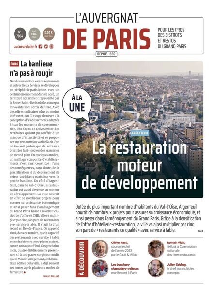 L’Auvergnat de Paris – 08 decembre 2022 Cover
