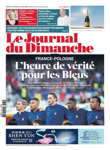Le Journal du Dimanche – 04 decembre 2022 Cover
