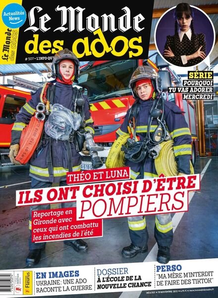 Le Monde des Ados – 30 novembre 2022 Cover