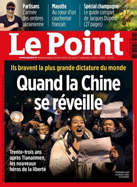 Le Point – 01 decembre 2022 Cover
