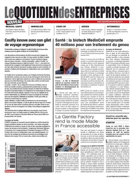 Le quotidien des entreprises – 01 decembre 2022 Cover
