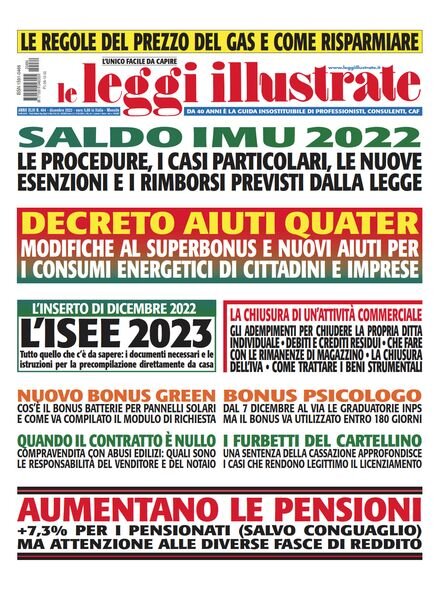 Leggi Illustrate – Dicembre 2022 Cover