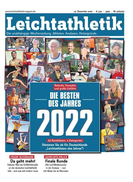 Leichtathletik – 13 Dezember 2022 Cover