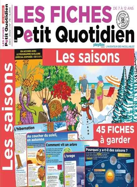 Les Fiches du Petit Quotidien – decembre 2022 Cover