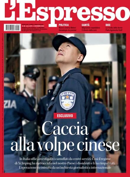 l’Espresso – 4 Dicembre 2022 Cover