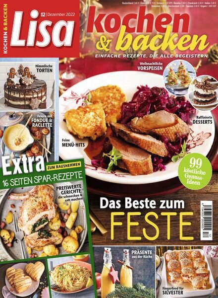 Lisa Kochen & Backen – Dezember 2022 Cover