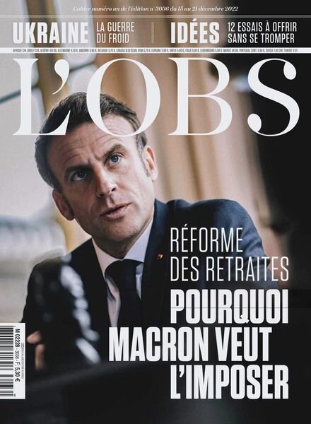 L’Obs – 15 Decembre 2022 Cover