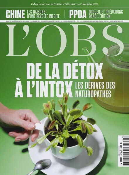 L’Obs – 1er Decembre 2022 Cover