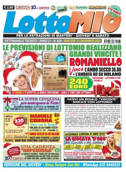 Lottomio – 13 Dicembre 2022 Cover