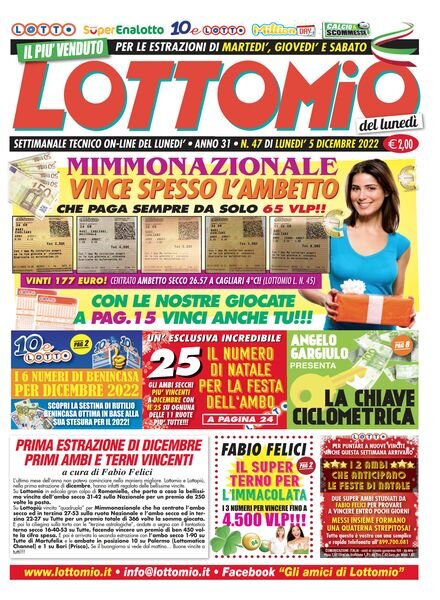 Lottomio – 5 Dicembre 2022 Cover