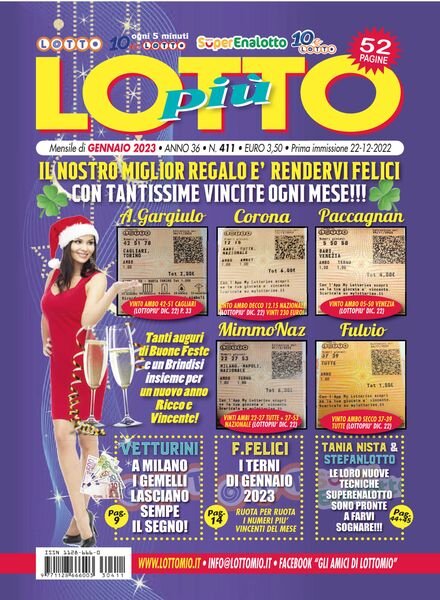 Lottopiu – Gennaio 2023 Cover