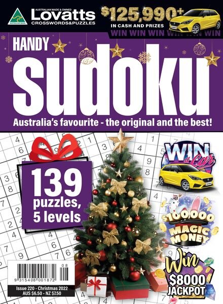 Lovatts Handy Sudoku – January 2023 Cover