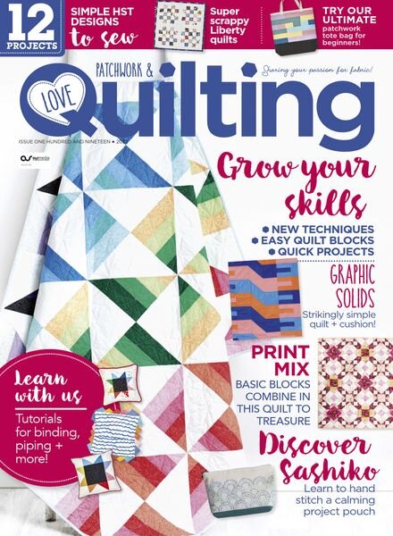 Love Patchwork & Quilting – December 2022 Cover