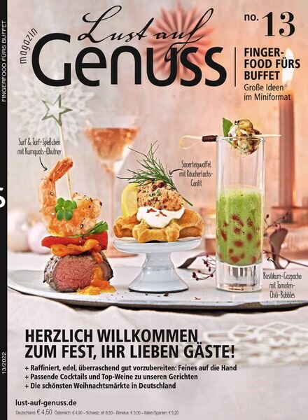 Lust auf Genuss – Nr 13 2022 Cover