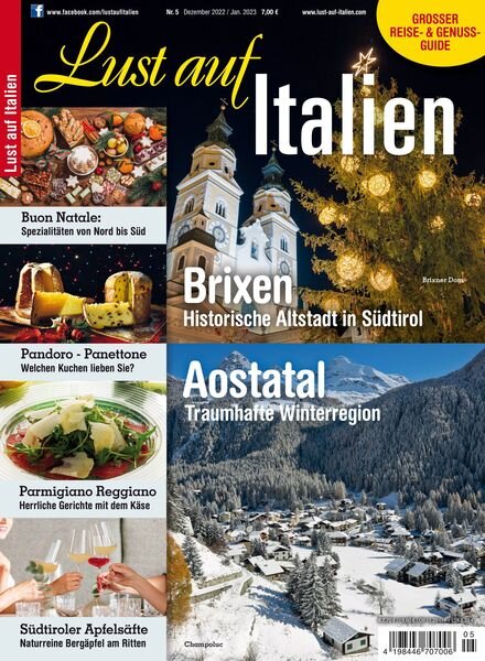 Lust auf Italien – Dezember 2022 Cover