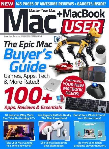 Mac & MacBook User – Issue 4 – December 2022 Cover