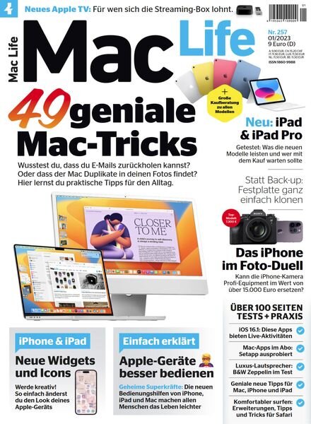 Mac Life Germany – Januar 2023 Cover