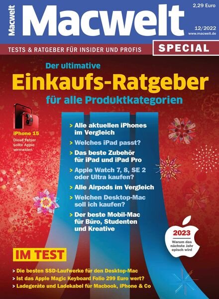 Macwelt Special – Dezember 2022 Cover