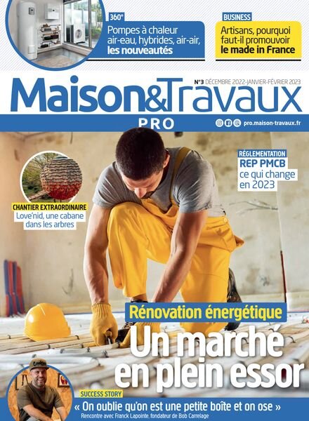 Maison & Travaux Pro – Decembre 2022 – Fevrier 2023 Cover