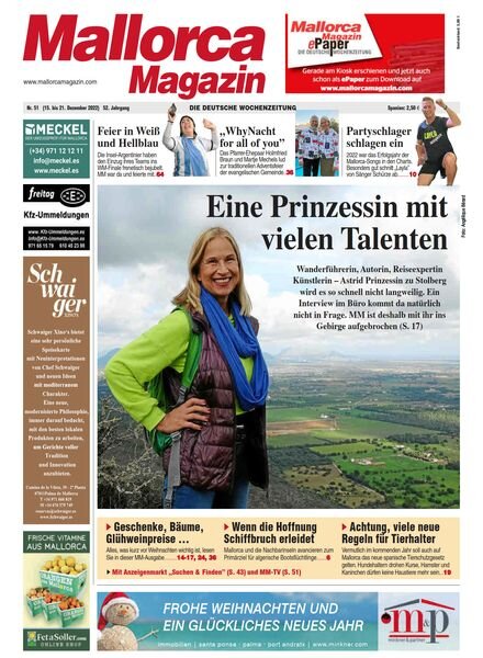 Mallorca Magazin – 15 Dezember 2022 Cover