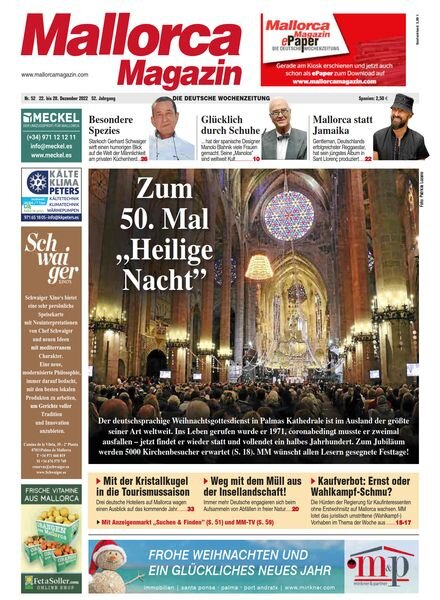 Mallorca Magazin – 22 Dezember 2022 Cover
