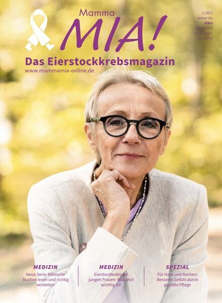 Mamma Mia! Eierstockkrebsmagazin – Nr 1 2023 Cover