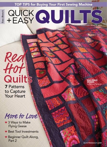 McCall’s Quick Quilts – February 2023 Cover