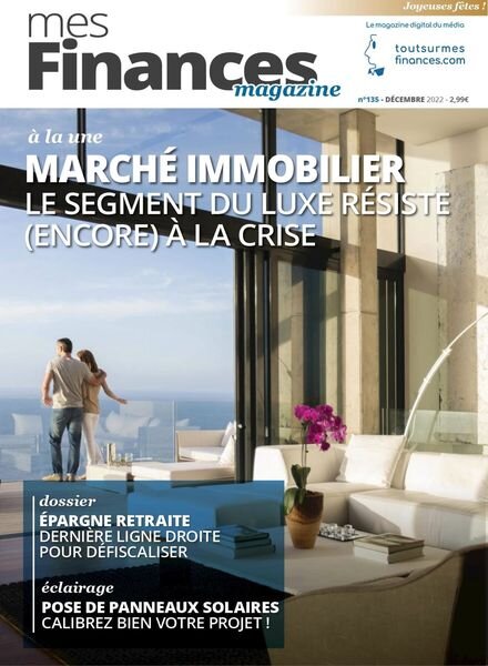 Mes Finances Magazine – 01 decembre 2022 Cover