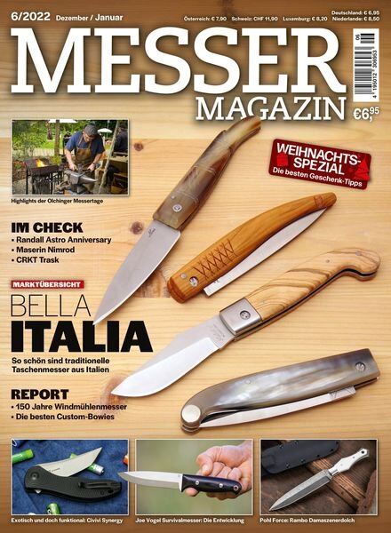 Messer Magazin – Dezember 2022 Cover