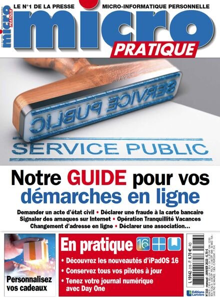 Micro Pratique – Janvier 2023 Cover