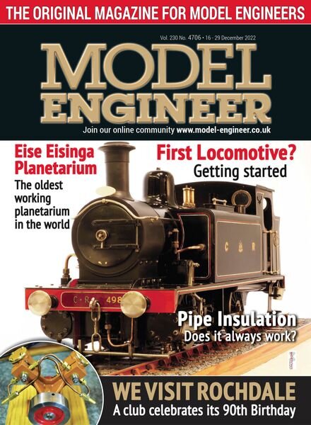 Model Engineer – 16 December 2022 Cover