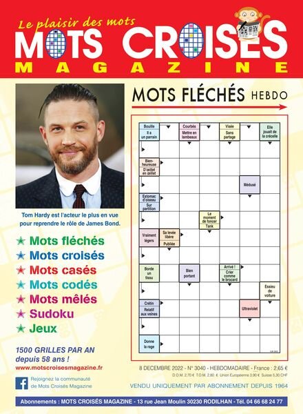 Mots Croises Magazine – 08 decembre 2022 Cover